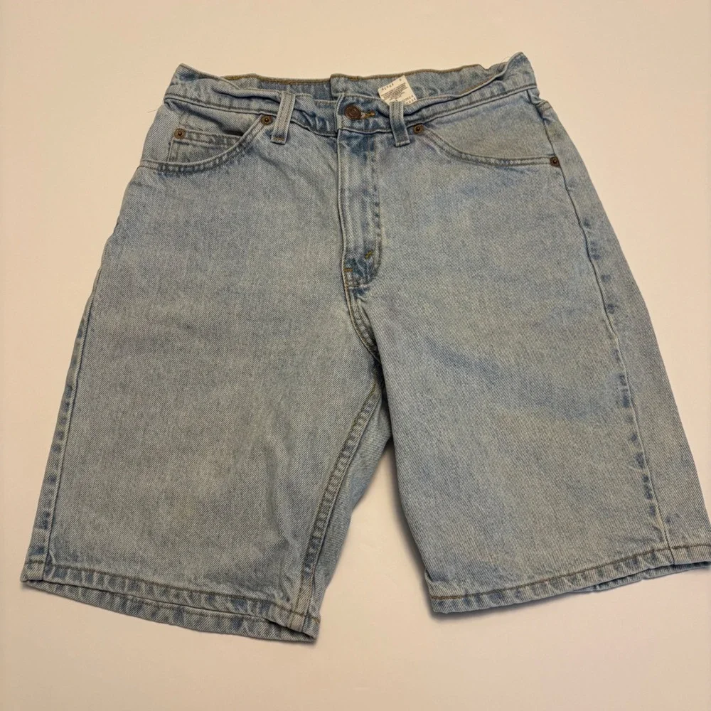 Levi's 550 Denim Shorts Mens 30 Light Wash Orange Tab Relaxed Fit Vintage 36550